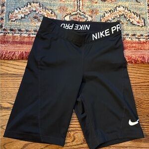Nike Pro Black Compression Shorts size xs long inseam